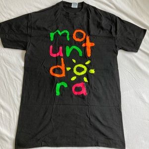 Vintage black Resort Works Mount Dora single stitch tee, size M.